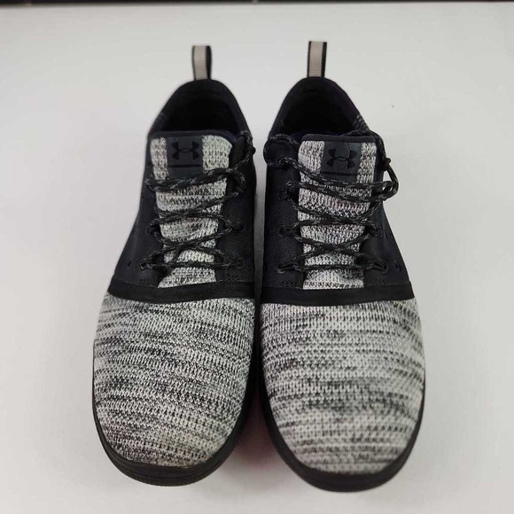 Under Armour Womens Charged Running Shoes Black 1288348002 Color Block Knit 9.5 - Picture 2 of 8